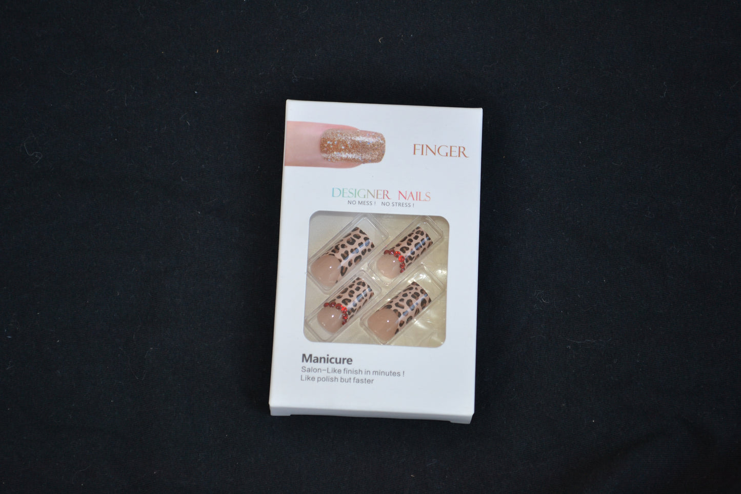 Wild Chic Leopard Gem Press-On Nails