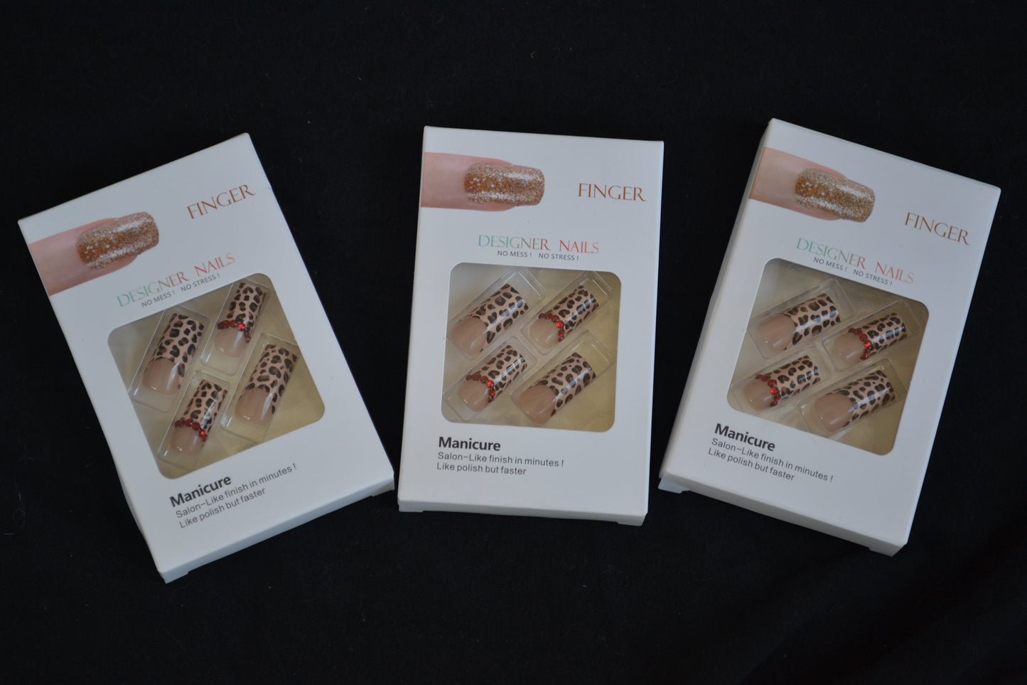 Wild Chic Leopard Gem Press-On Nails