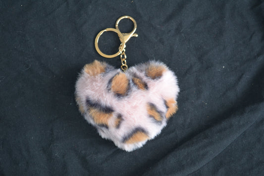 Furry Heart keychains