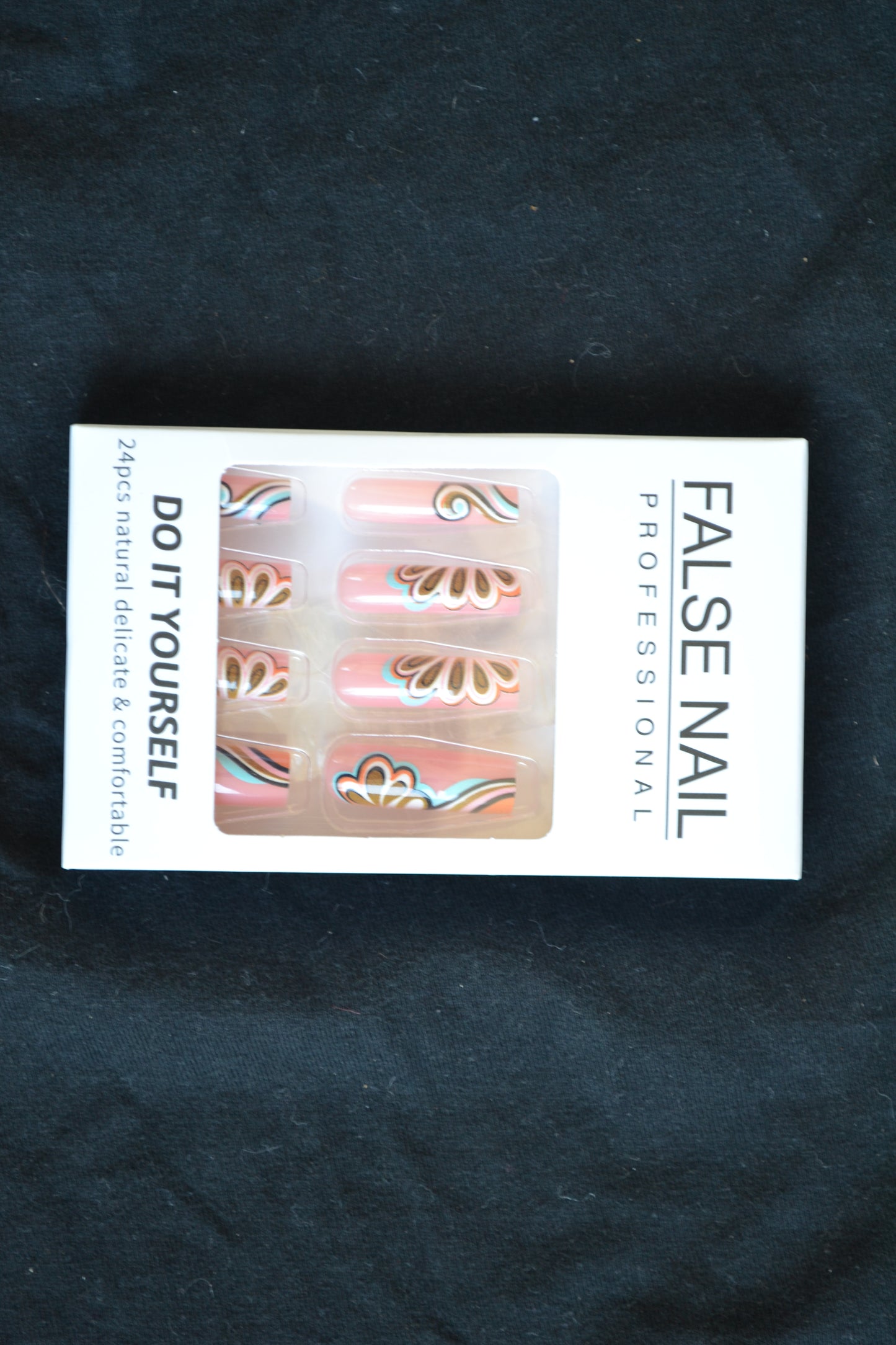 Retro Swirl Floral DIY Press-On Nails