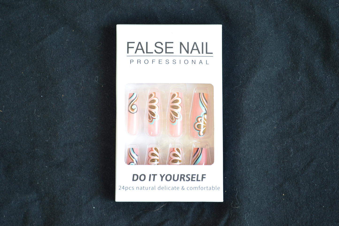 Retro Swirl Floral DIY Press-On Nails