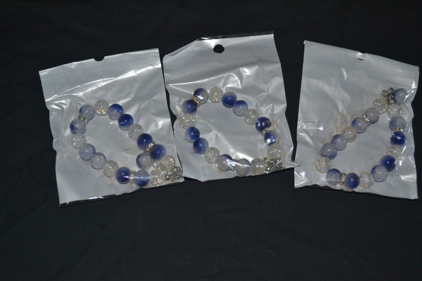 Frosted Galaxy Bead Bracelet