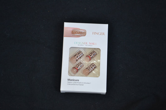 Wild Chic Leopard Gem Press-On Nails