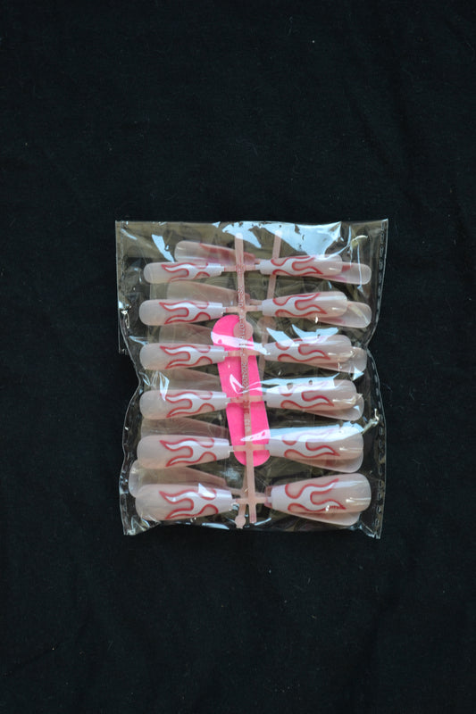Hot Flame Press-On Nails