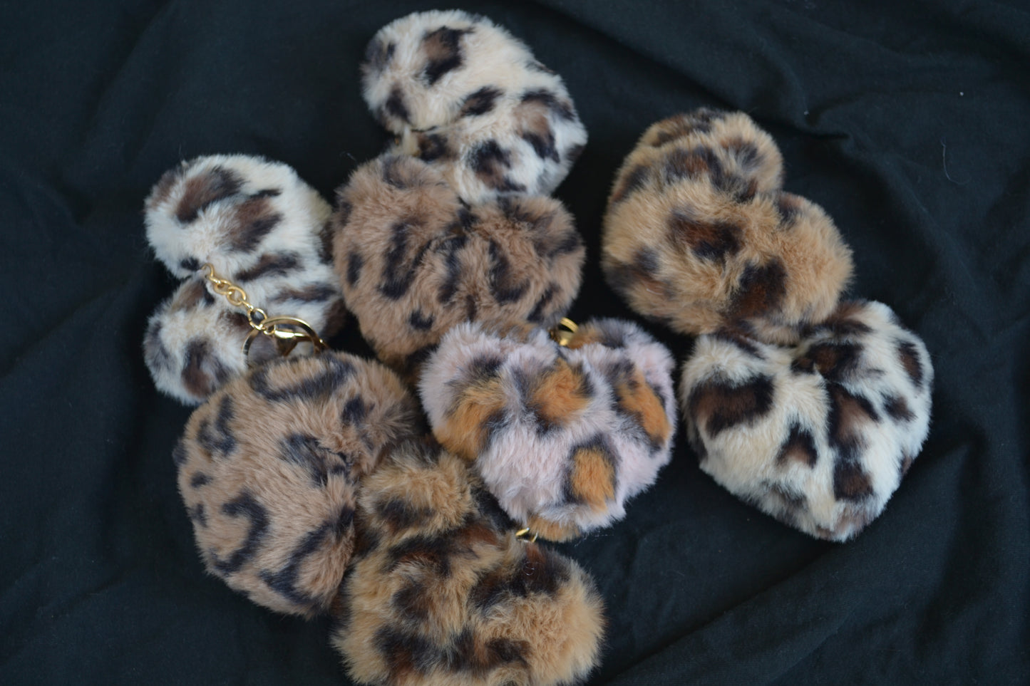 Furry Heart keychains